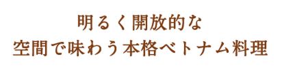 日本人の好みと意外と合うのがベトナム料理